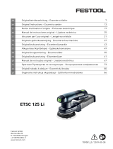 Festool ETSC 125 Li 3,1 I-Plus Instruções de operação