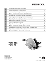 Festool TS 75 EBQ-Plus-FS Instruções de operação