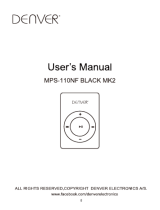 Denver MPS-110NFBLACKMK2 Manual do usuário