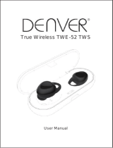 Denver True Wireless Earbuds TWE-52 Manual do usuário