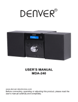 Denver MDA-240 Manual do usuário