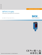 SICK WTV4-3 V-optic Miniature photoelectric sensors Instruções de operação