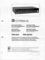Optimus PM-604 Manual do usuário