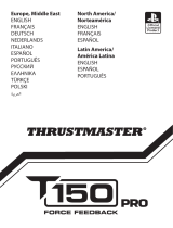 Thrustmaster T150 RS Volant Racing Retour de Force Manual do usuário