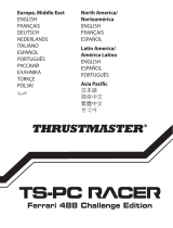 Thrustmaster TS-PC Racer Ferrari 488 Challlenge Edition -Volant Racing Retour de Force Manual do usuário