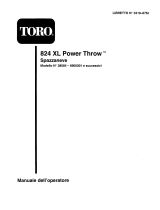 Toro 824XL Power Throw Snowthrower Manual do usuário