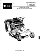 Toro 8-25 Rear Engine Rider Manual do usuário