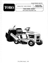 Toro 12-32 Lawn Tractor Manual do usuário