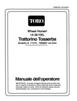Toro 14-38HXL Lawn Tractor Manual do usuário