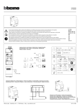 Bticino F20DM63N Instruções de operação