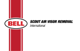 Bell Scout Air Visor Removal Manual do usuário