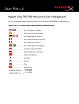 HyperX Alloy FPS RGB (HX-KB1SS2-RU) Manual do usuário