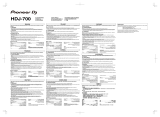 Pioneer HDJ-700-K Manual do usuário