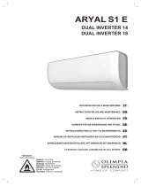 Olimpia Splendid ARYAL S1 E DUAL INVERTER 18 Manual do proprietário