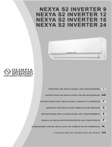 Olimpia Splendid NEXYA S2 inverter 9/12/18/24 Manual do usuário