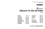 Sigma 500mm F4 DG OS HSM Manual do usuário