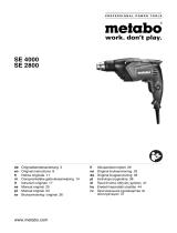 Metabo SE 2800 Instruções de operação