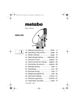 Metabo MAG 832 Instruções de operação