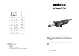 Metabo G 700 AC/DC Instruções de operação