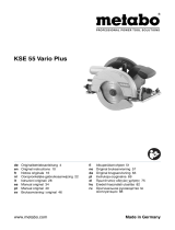 Metabo KSE 55 Vario Plus Instruções de operação