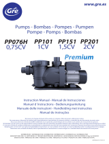 Gre Pompe filtration centrifuge auto-amorçante PP076H Guia de usuario