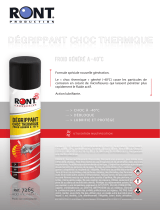 Ront Dégrippant choc thermique 520ml aérosol RontProduction Manual do usuário