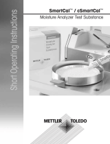 Mettler Toledo SmartCal Moisture Analyzer Test Substance Instruções de operação