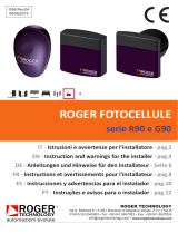 Roger Technology R90/F2ES Guia de instalação