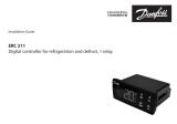 Danfoss ERC 211 Digital controller for refrigeration and defrost, 1 relay Guia de instalação