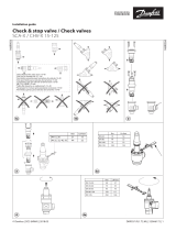 Danfoss Check & stop valve and Check valves SCA-X and CHV-X 15-125 Guia de instalação