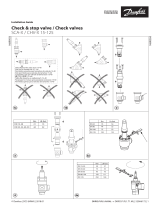 Danfoss Check & stop valve and Check valves SCA-X and CHV-X 15-125 Guia de instalação