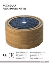 Medisana | AD 625 | Diffuseur d'arôme | Bambou | Désodorisant | Lampe à parfum Manual do proprietário