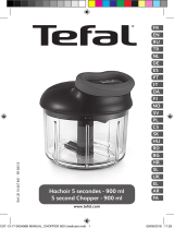 Tefal K1320404 INGENIO 5 SECONDS CHOPPER 900ML - 3 BLADES Manual do proprietário