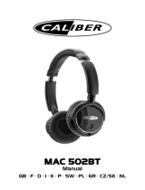 Caliber MAC501BT/W Manual do proprietário