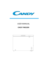 Candy CMCH100BUK 98 Litre Chest Freezer Manual do usuário
