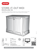 Keter Store It Out Midi 845L Storage Shed Manual do usuário
