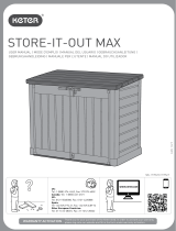 Keter Store It Out Max 1200L Storage Box Manual do usuário