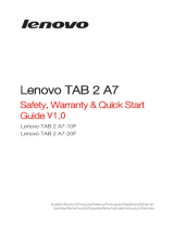 Lenovo Tab Series User Tab 2 A7-20F Guia rápido