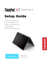 Mode d'Emploi Lenovo Série ThinkPad X1 Yoga Gen 5 Guia de usuario