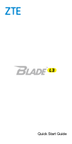 ZTE Blade BLADE L3 Guia rápido