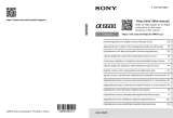 Sony ax 6600 Interchangeable Lens Digital Camera Guia de usuario