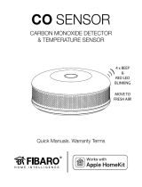 Fibaro Carbon Monoxide Detector Manual do usuário