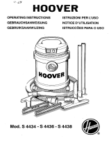 Hoover S4436 AquaPlus Manual do proprietário