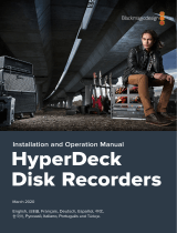 Blackmagic HyperDeck  Manual do usuário