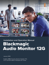 Blackmagic Audio Monitor Manual do usuário