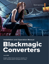 Blackmagic MiniC SDI Distribution Manual do usuário
