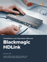 Blackmagic HDLink  Manual do usuário