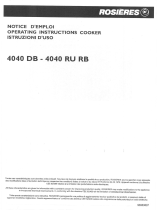 ROSIERES 4040 RU RB Manual do proprietário
