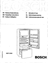 Bosch KDF3355/51 Manual do usuário