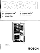 Bosch KIE32D1 Kühl-gefrierkombination Manual do proprietário